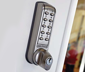 Digital door lock in a residential home